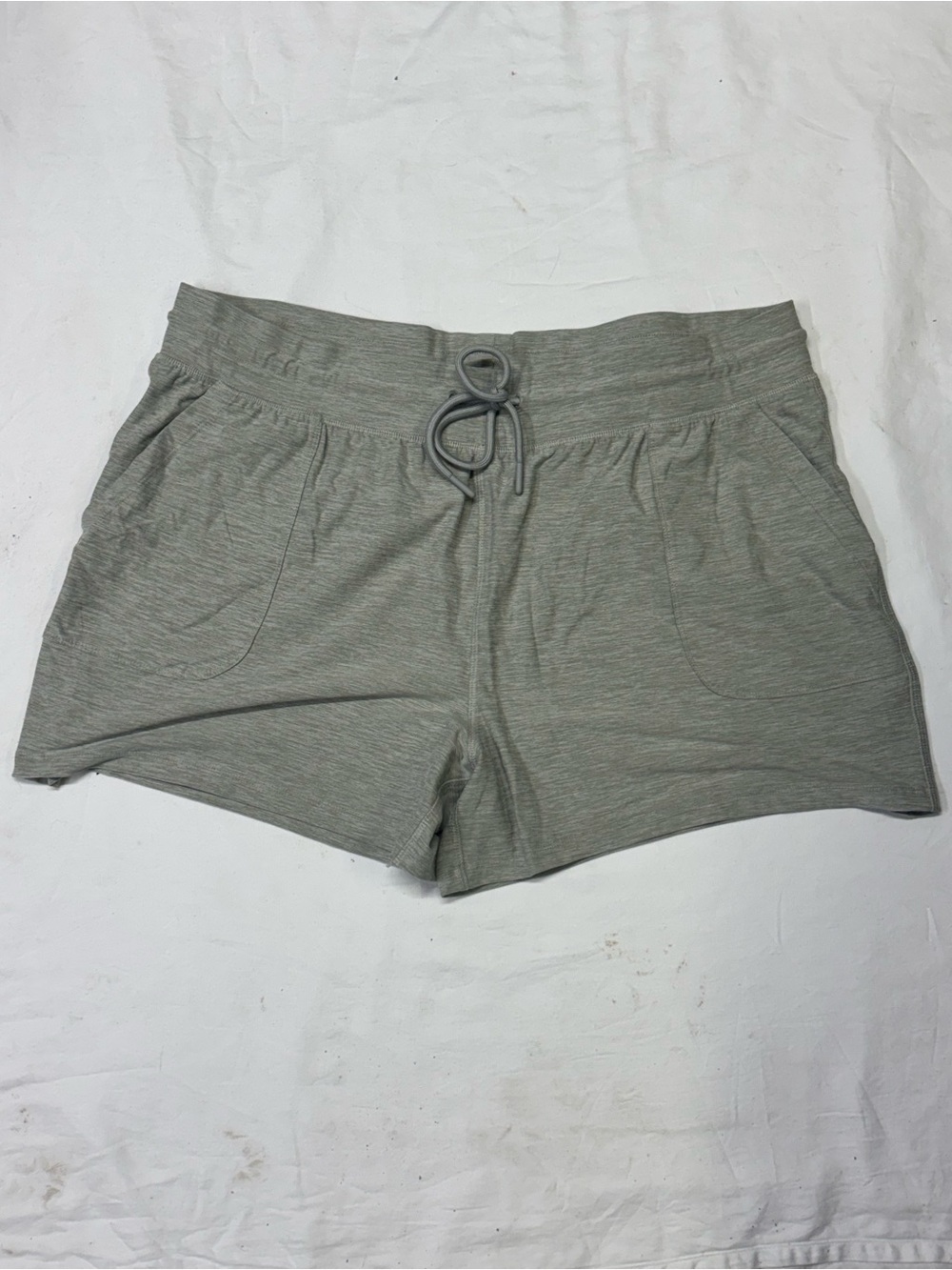 MTA Sport Women's Light Gray Drawstring Athletic Shorts